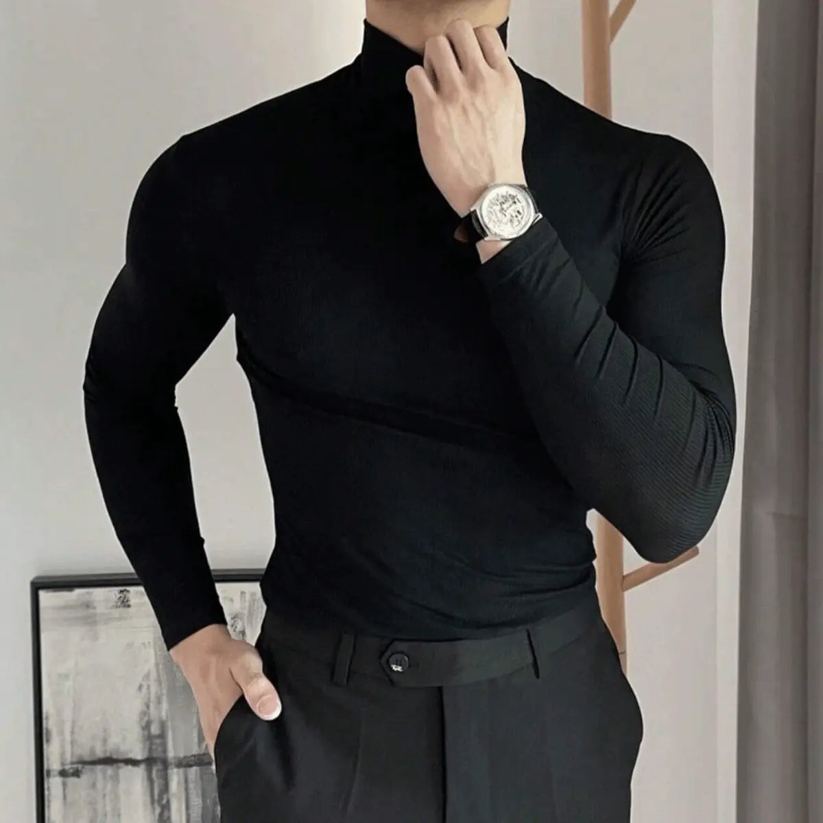 Clark® Men's Mock Neck Sweater (Progressive Discount)