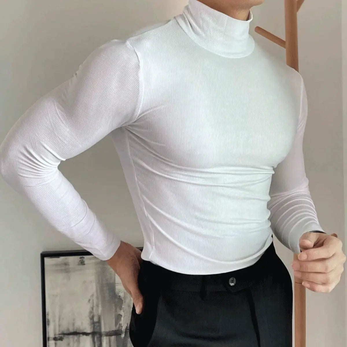 Clark® Men's Mock Neck Sweater (Progressive Discount)