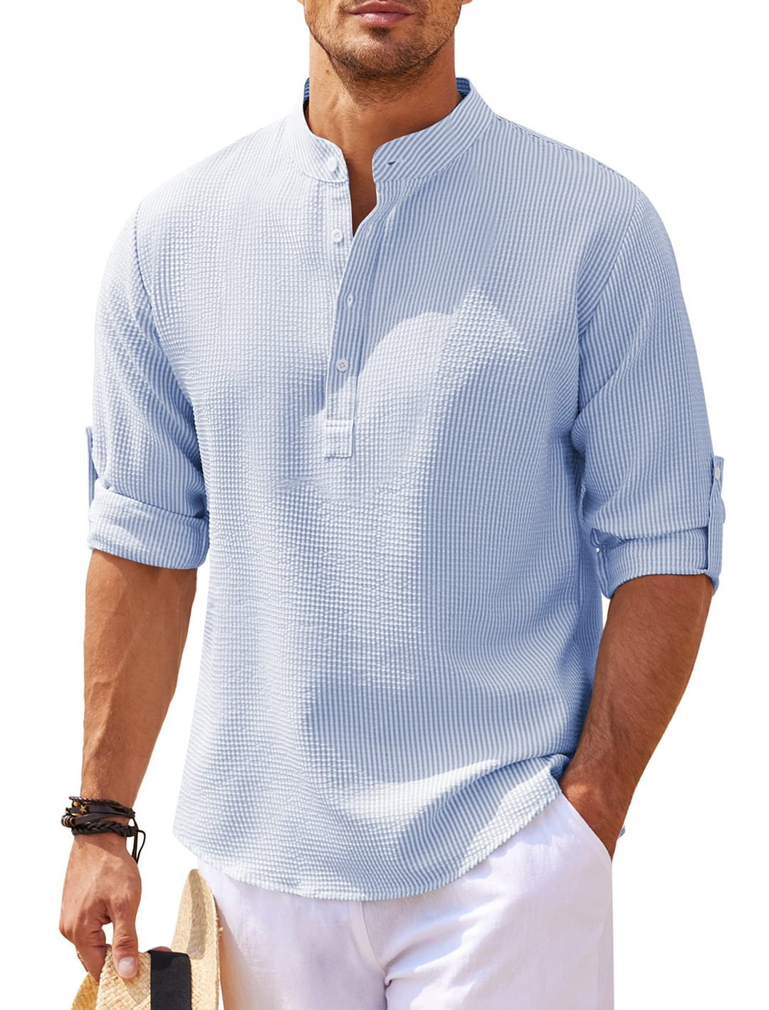 Cormac - Men's Casual Long Sleeve Linen Shirt