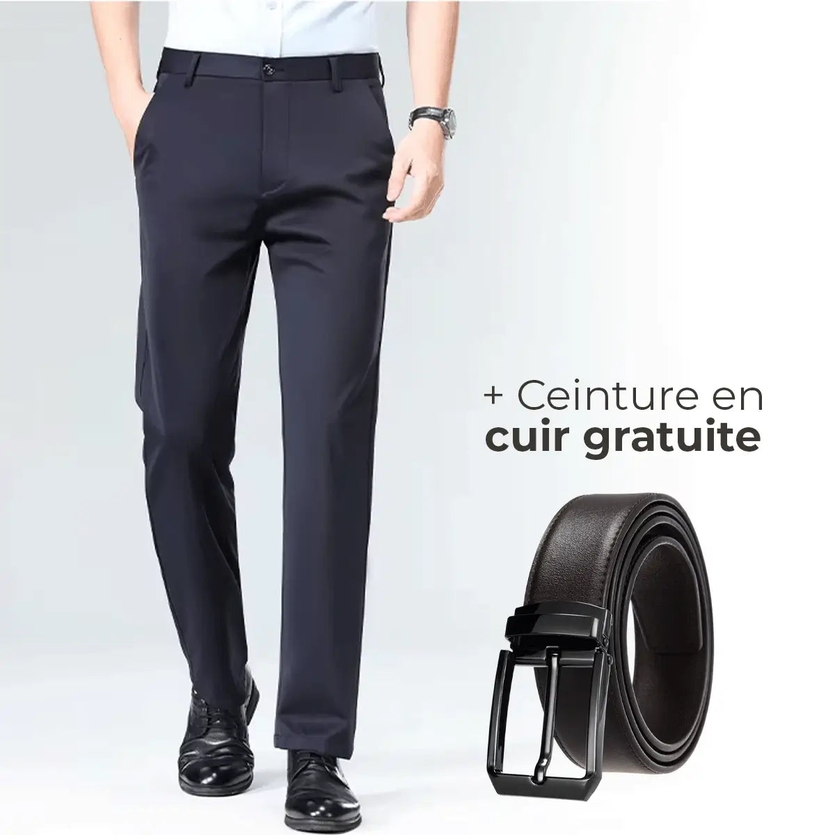 Luffy® Elastic Social Pants (+ Free Leather Belt) 