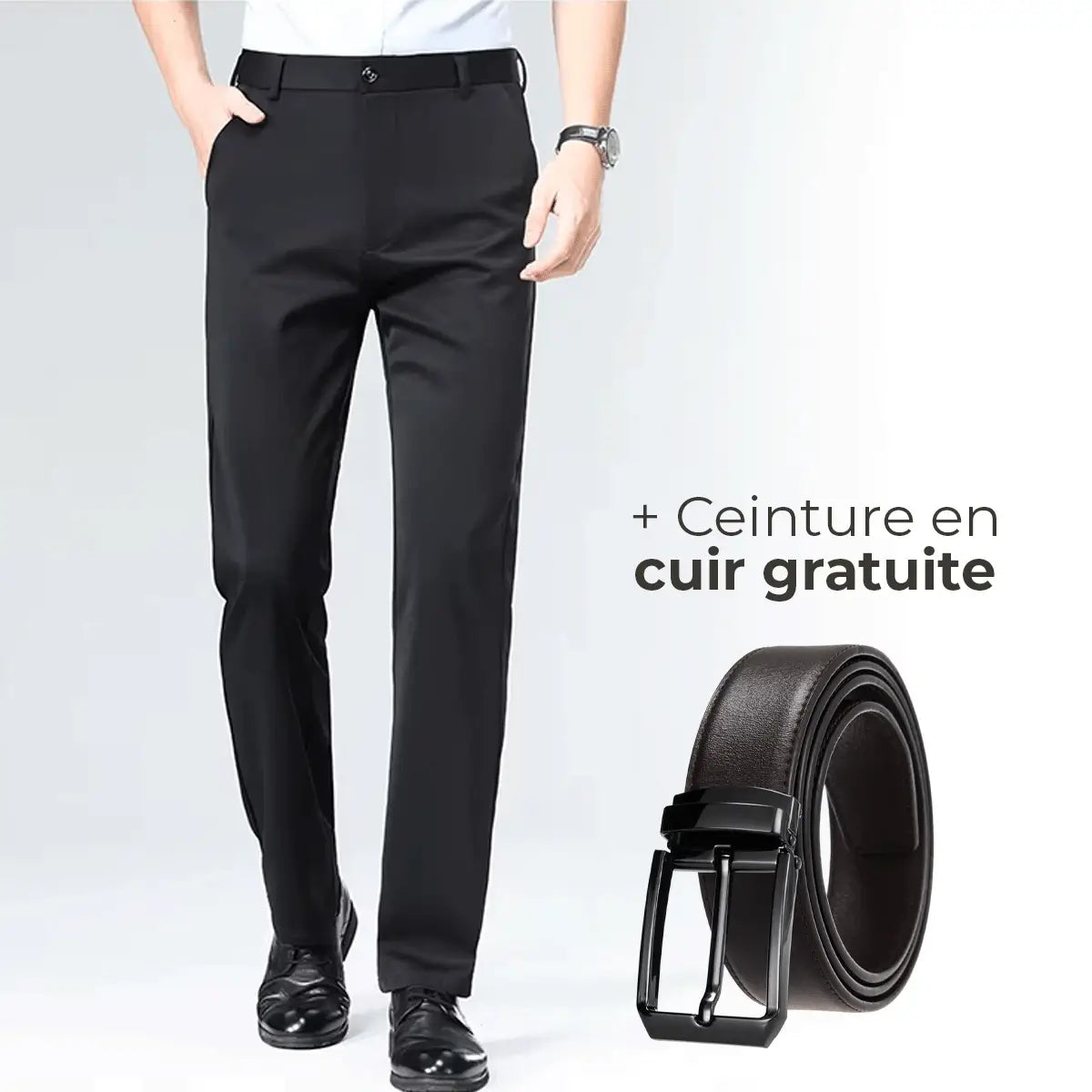 Luffy® Elastic Social Pants (+ Free Leather Belt) 