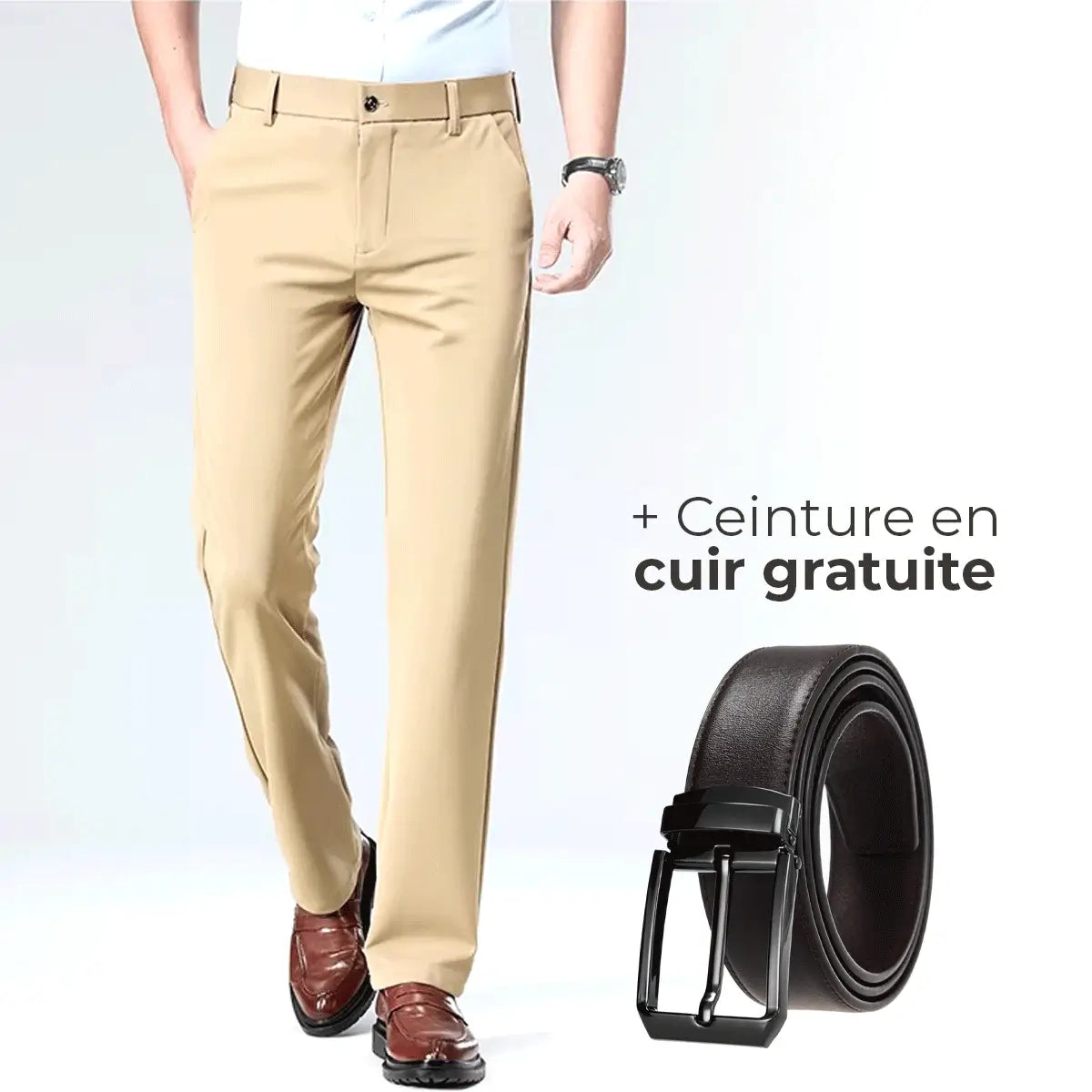 Luffy® Elastic Social Pants (+ Free Leather Belt) 