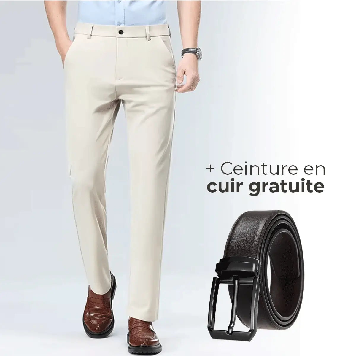 Luffy® Elastic Social Pants (+ Free Leather Belt) 