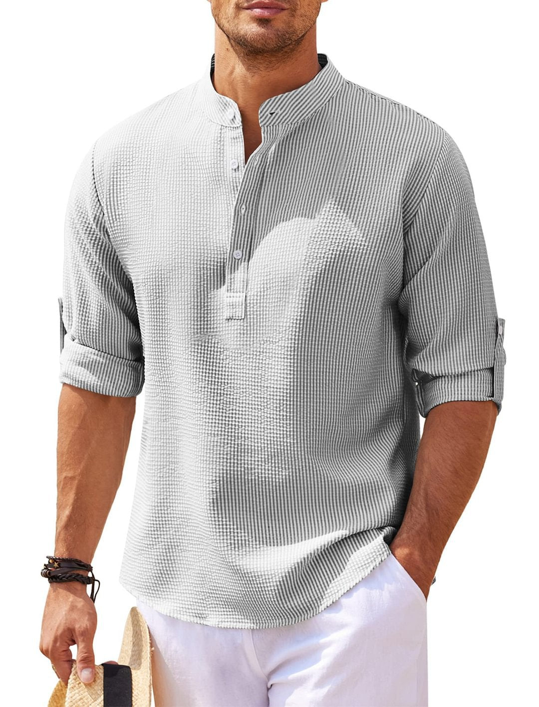 Cormac - Men's Casual Long Sleeve Linen Shirt